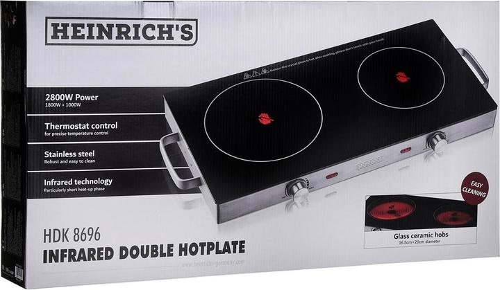 Actual product image Heinrich´s Double hotplate 2800W