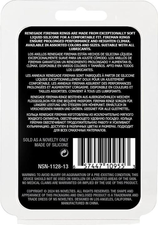 Actual product image NS Novelties renegade fireman ring small black (4 cm)