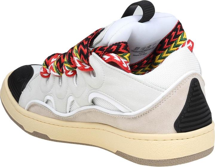 Produktbild Lanvin curb sneakers in leather and suede with multicolor laces (42)