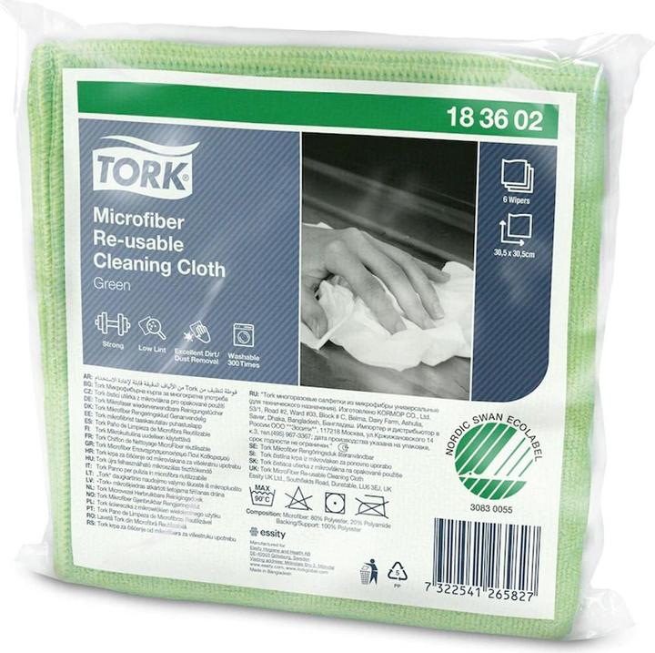 Actual product image Tork 6 microfibre cloths (6 pcs.)
