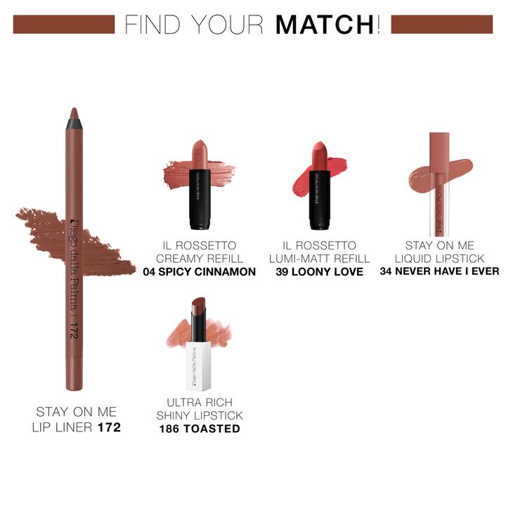 Image du produit Diego dalla Palma Stay On Me Lip Liner - Long Lasting 172 Martora (172)