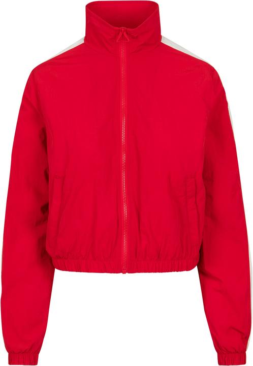 Actual product image Urban Classics Ladies Short Striped Crinkle Track Jacket (XS)