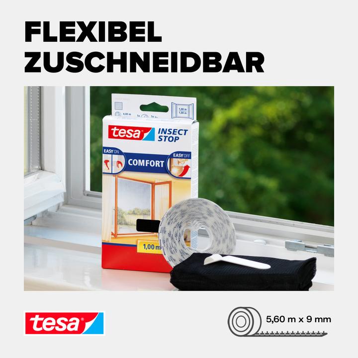 Actual product image tesa Insect screen COMFORT, Velcro replacement roll, without drilling