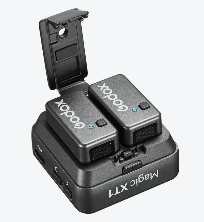 Actual product image Godox 2,4 GHz Zweikanal-Drahtlosmikrofonsystem mit Kugelcharakteristik