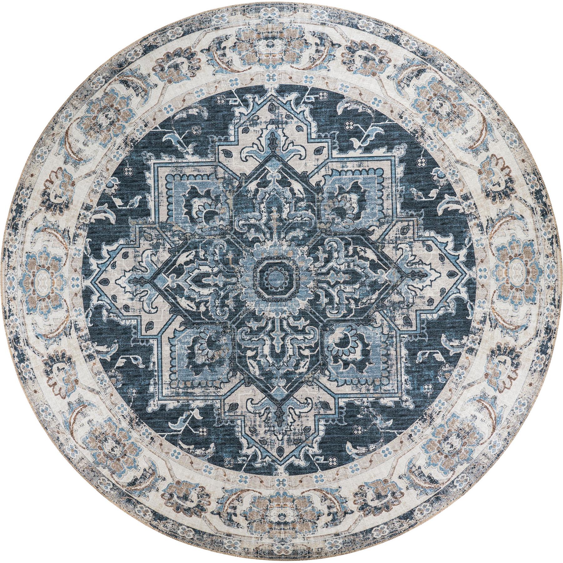 House Nordic, Teppich, Havanna Teppich Chenille-Polyester (Ø 200 cm)
