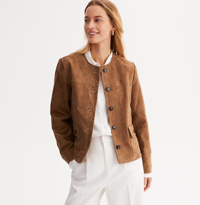 Immagine prodotto Anne Weyburn Ziegenlederjacke mit Druckknopfverschluss (44)
