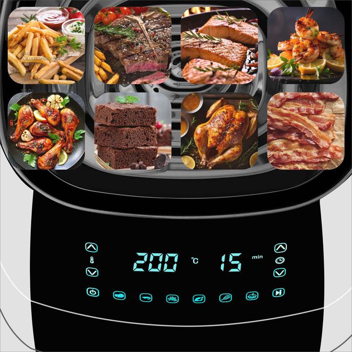 Actual product image tectake Air fryer Yaiza - 4.3 l capacity - Recipes booklet included