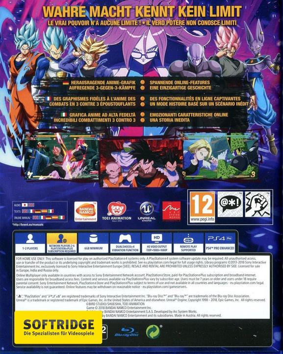 Produktbild Bandai Namco DragonBall FighterZ (PS4, Multilingual)