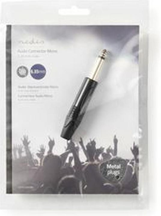 Productafbeelding Nedis Audiostekker mono Mach of 6,35 mm zwart