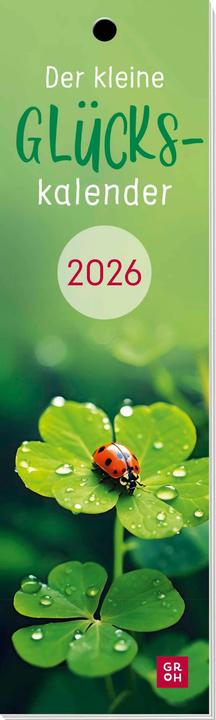 Produktbild Lesezeichenkalender 2026: Der kleine Glückskalender (Harter Einband, Deutsch)