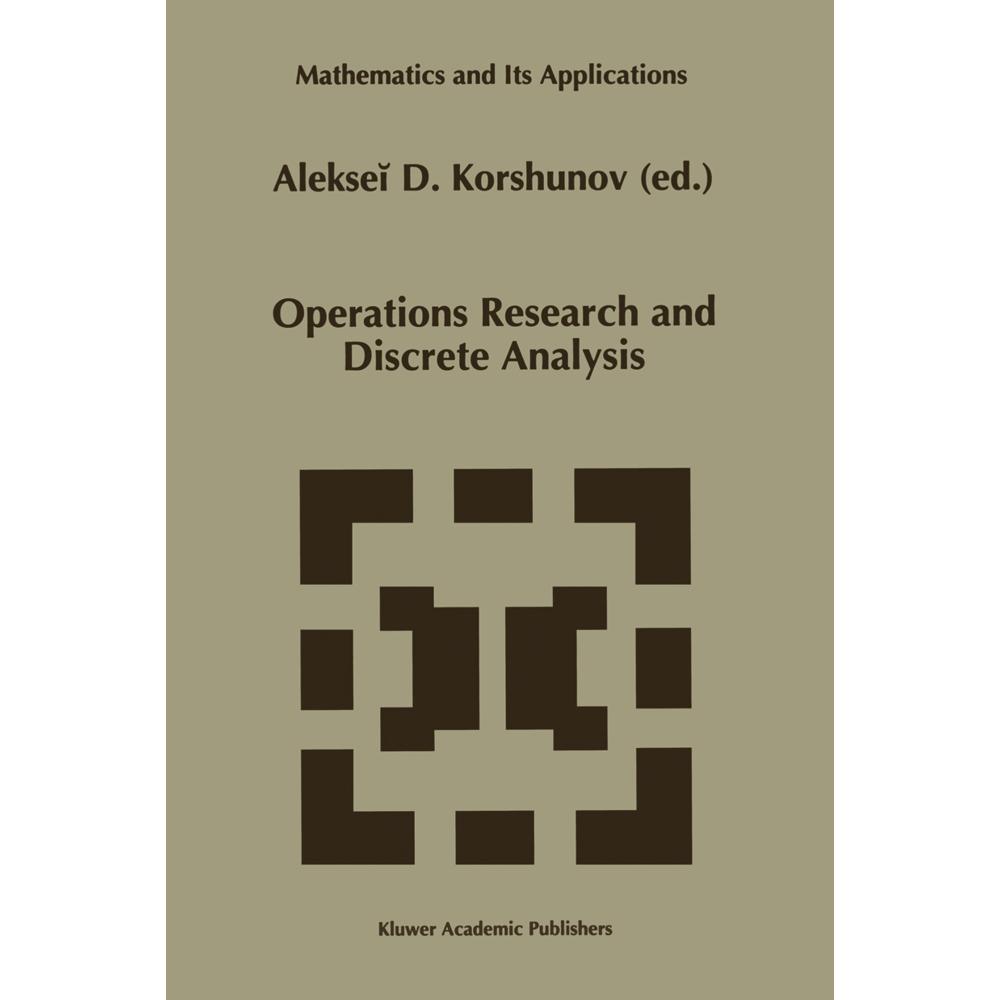Operations Research and Discrete Analysis, Fachbücher