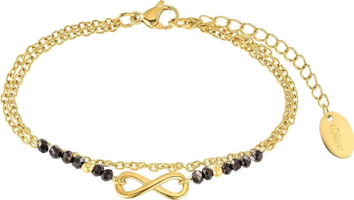 Immagine prodotto S.Oliver Gioielli da braccio da donna, acciaio inossidabile, vetro | Infinity (20 cm, Acciaio inossidabile)