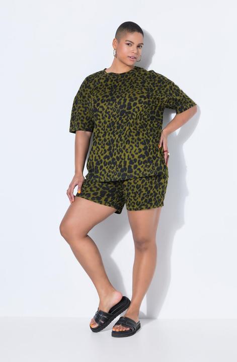 Image du produit Studio Untold Pyjama deux pièces (short), motif léopard coloré (58, 60)