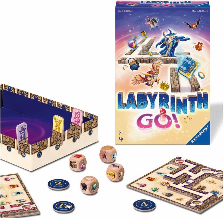 Immagine prodotto Ravensburger Gioco per famiglie 24699 - Labyrinth Go! - Gioco di società per 1 - 4 persone (Inglese, Portoghese, Tedesco, Olandese, Francese, Italiano, Spagnolo)