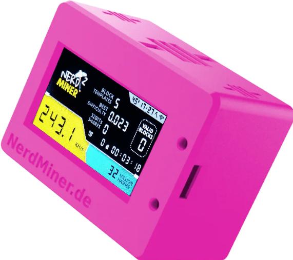 Actual product image Nerdminer Classic (Bitcoin)