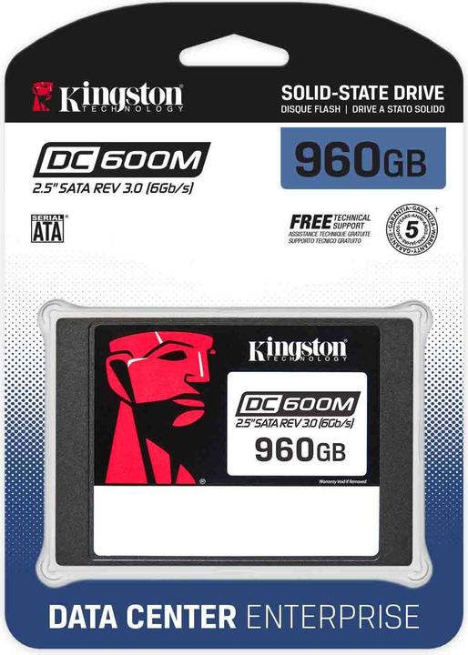 Produktbild Kingston SSD 960GB 2,5" (6.4cm) SATAIII DC600ME (960 GB, 2.5")