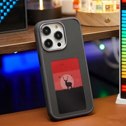 Produktbild PhoneLook Hülle E-Ink Display DIY mit NFC-Technologie für persönlicher Foto-Hintergrund (Apple iPhone 14 Pro)