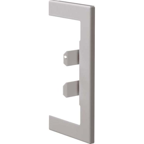 Hager, Leitungsführung Zubehör, TEH BR65130W7035 Wandanschlussblende Stahlblech BR 65x130mm Oberteil 80mm lichtg