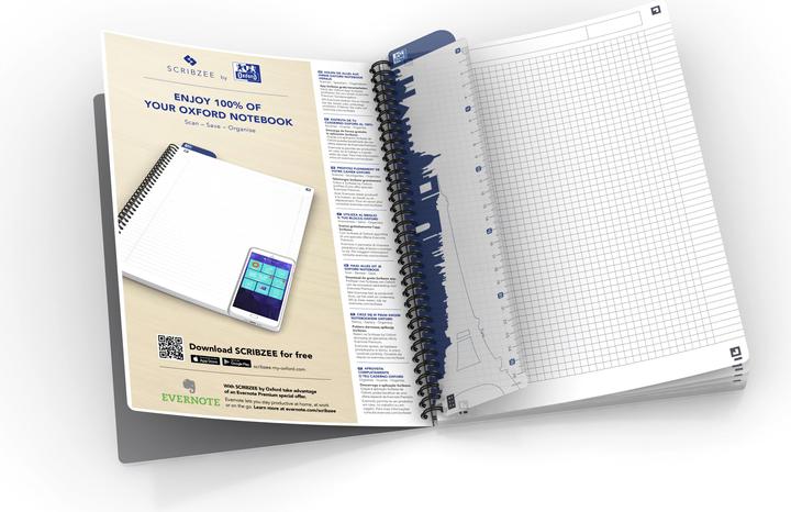 Produktbild Oxford Collegebook (A4, Kariert, Weicher Einband)