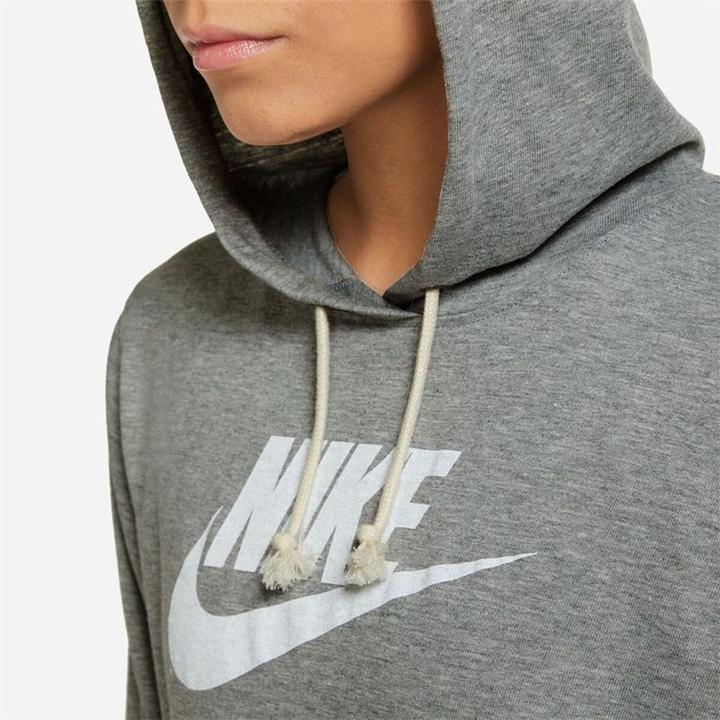 Produktbild Nike Damen VNTG GFX Kapuzenpullover, Dk Grey Heather/White, L (L)