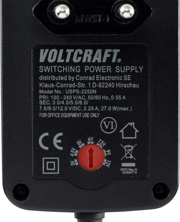Actual product image Voltcraft Plug-in power supply unit