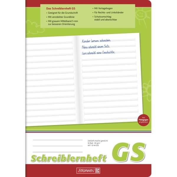 Thumbnail - Brunnen, Heft + Block, Schreiblernheft A4 hoch Lineatur GS 16 Blatt (A4)