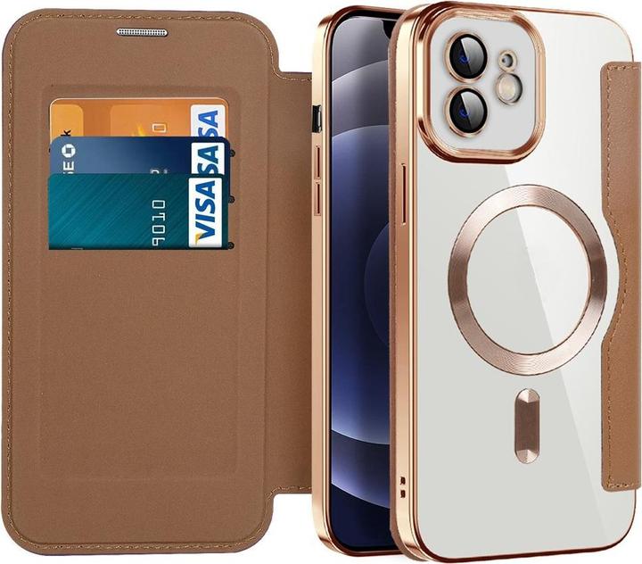 Immagine prodotto Techsuit - SmartMag Book Case - iPhone 12 - Brown (Apple iPhone 12)