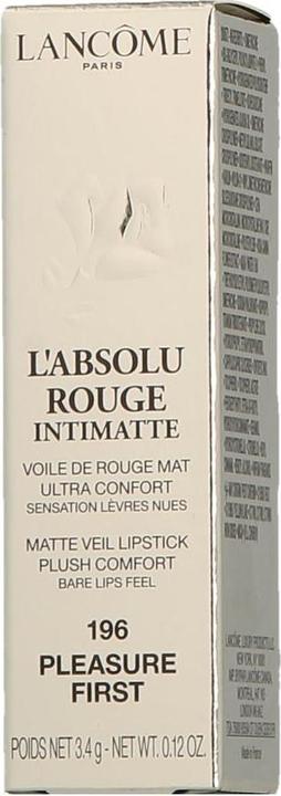 Actual product image Lancôme L'Absolu Rouge Intimatte 196 (196 Pleasure First)