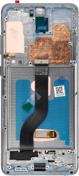 Produktbild OEM LCD display! LCD Display for SAMSUNG S20 Plus Grey SOFT OLED with frame (Display)