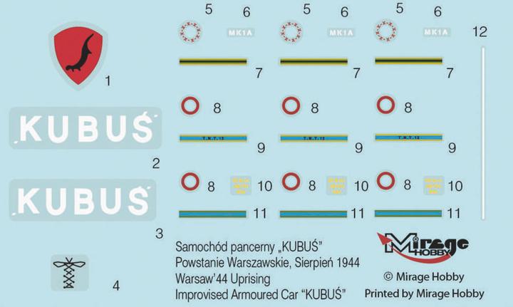Produktbild Mirage Kubus sam.pancerny Aufstand. Warschau