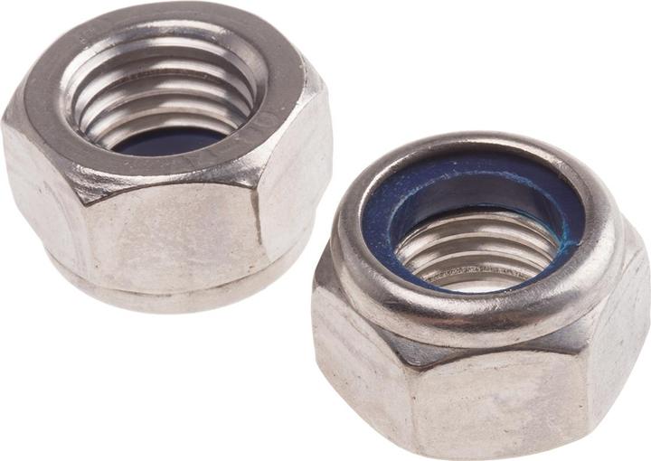 Actual product image RS PRO A4 stainless steel self locking nut,M16 (M16)