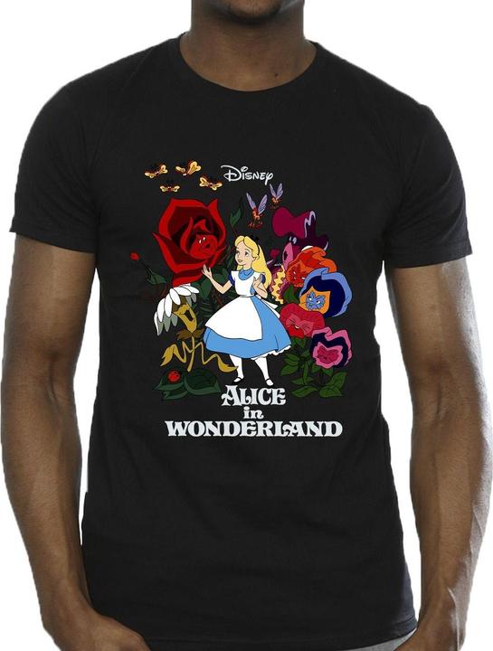 Immagine prodotto Disney Maglietta Uomo Alice In Wonderland Flowers (M)