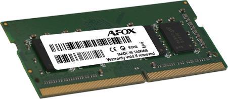 Actual product image AFOX SODIMM notebook memory, DDR3, 8 GB, 1333 MHz, (AFSD38AK1P) (1 x 8GB, 1333 MHz, DDR3-RAM, SO-DIMM)
