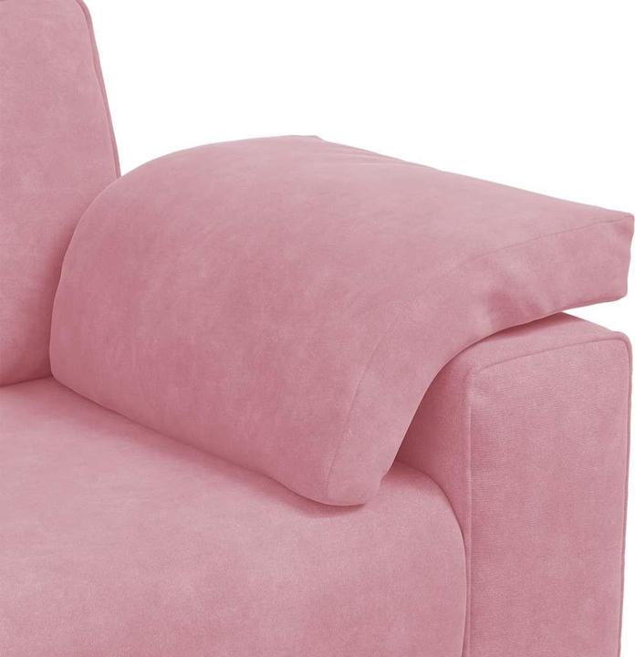 Produktbild vidaXL Zweisitzer-Sofa Rosa 140 cm Samt
