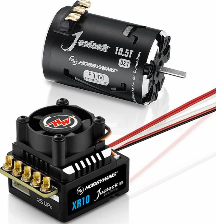 Produktbild Hobbywing Xerun Justock Combo G3S mit 21.5 Turn 2050kV für 1:10 Crawler, F1