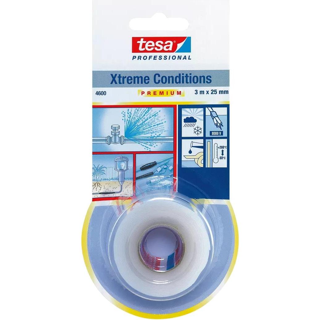 tesa, Klebeband, Samovulkanisierender Band Xtreme 3M: 25mm Weiss (93 mm)