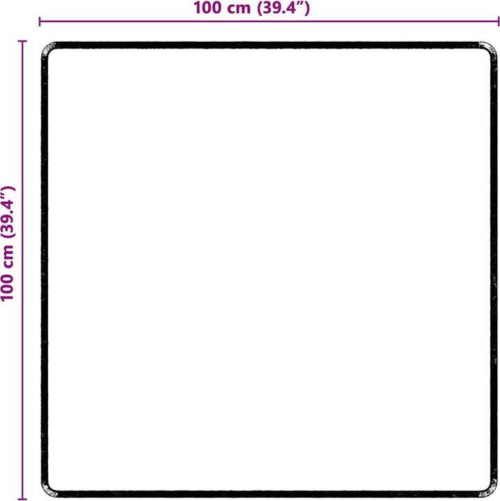 Actual product image vidaXL Läufer (100 x 100 cm)