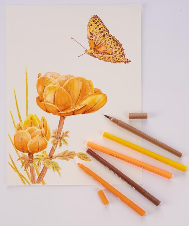 Produktbild Bruynzeel Fineliner Pinselstifte (12x)