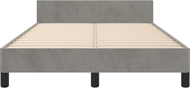 Produktbild vidaXL Bettgestell mit Kopfteil Samt (120 x 190 cm)