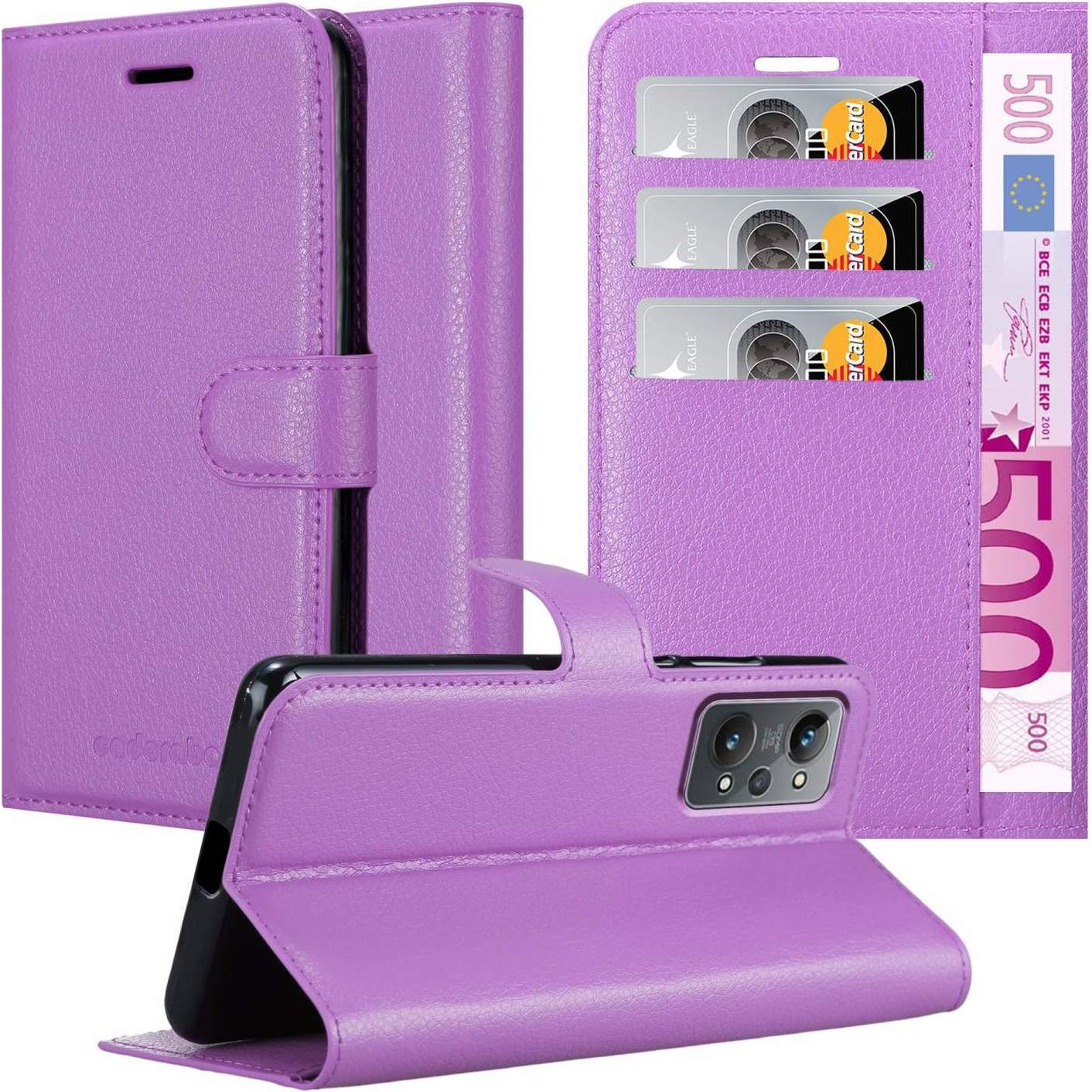 Cadorabo Book Stand Hülle für Realme GT 2 / GT Neo 2 (Realme GT Neo 2, Realme GT 2), Smartphone Hülle, Violett