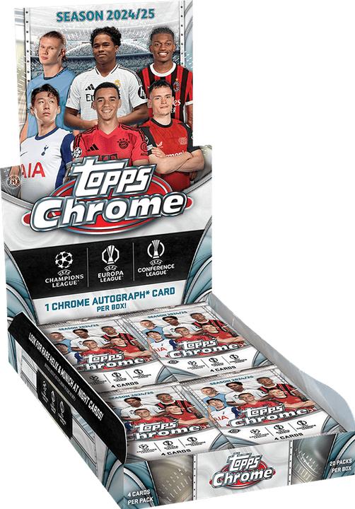 Topps 2024-25 ChromeÂ® UEFA Club Competitions - Hobby Box (Box Set & Collection)