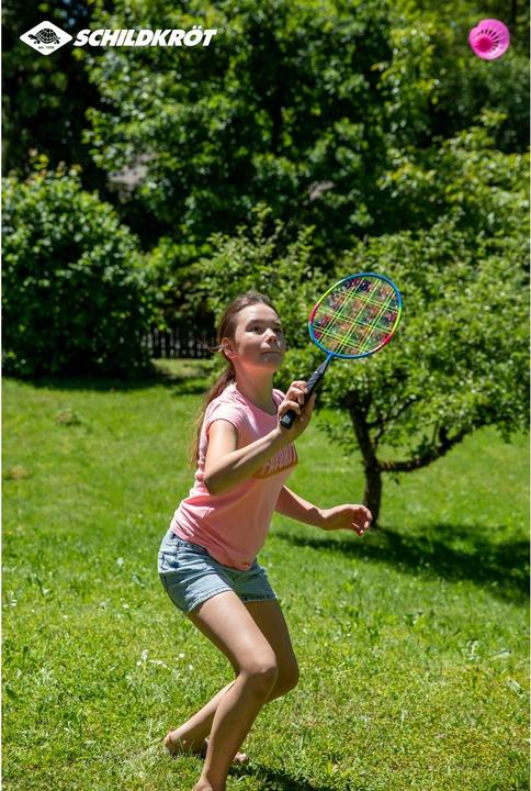 Actual product image MTS Badminton set Schildkröt Junior 2 rackets 2 balls (Covered)