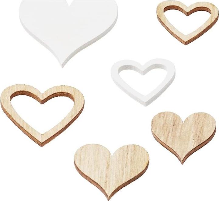 Hobby Fun Scatter decoration hearts 12 pieces