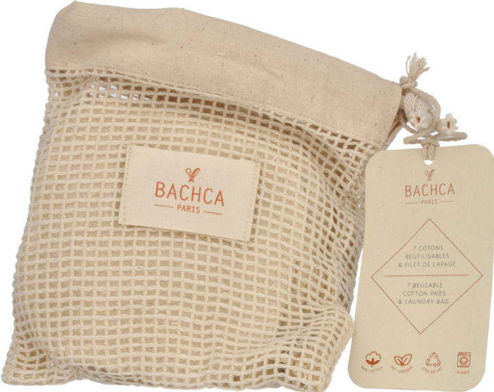 Actual product image Bachca Reusable cotton pads + laundry bag
