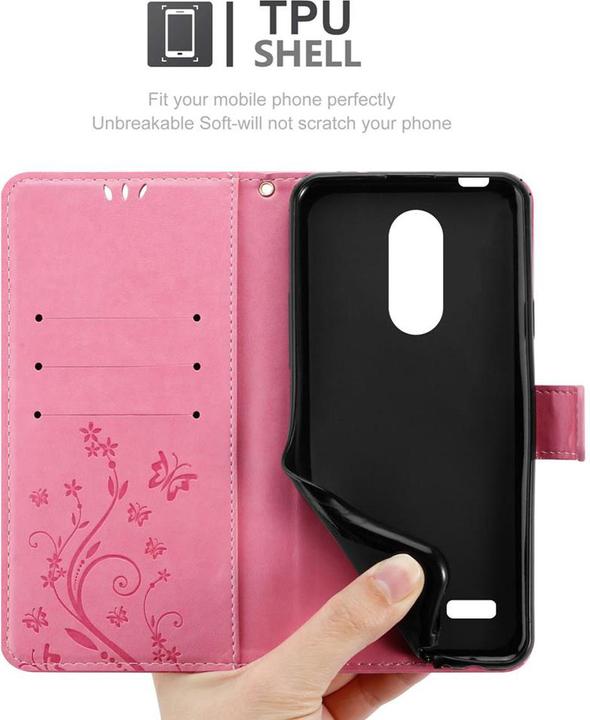 Produktbild Cadorabo Flower Book Cover (LG K4)
