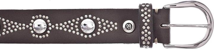 Actual product image B.Belt Romy Silver Leder-Nietengürtel