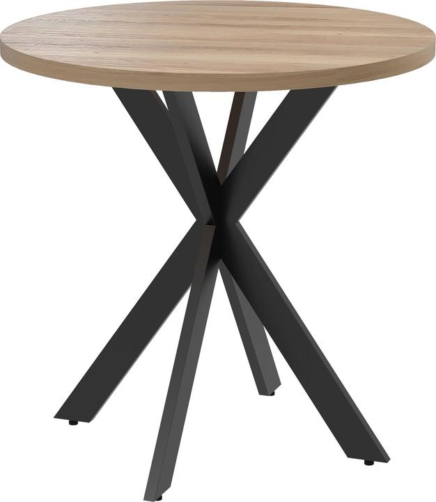 Produktbild Homcom Esstisch MDF, Stahl Braun