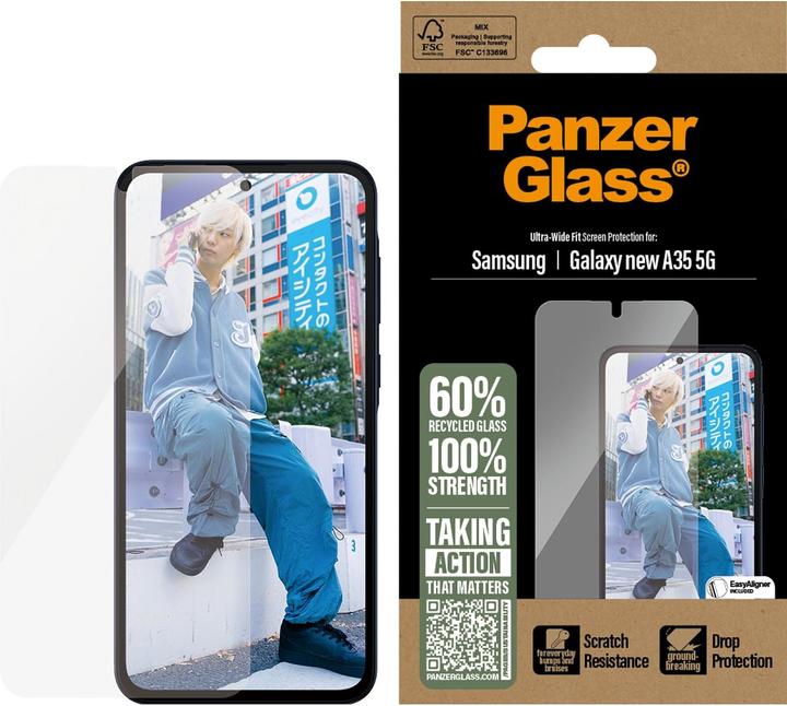 Actual product image PanzerGlass Ultra-Wide Fit (1 pcs., Samsung Galaxy A36)