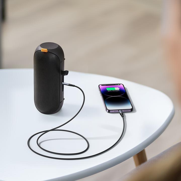 Actual product image Joyroom 3,5 mm – MiniklinkeLightning (1.20 m, 3.5mm jack (AUX), Lightning)