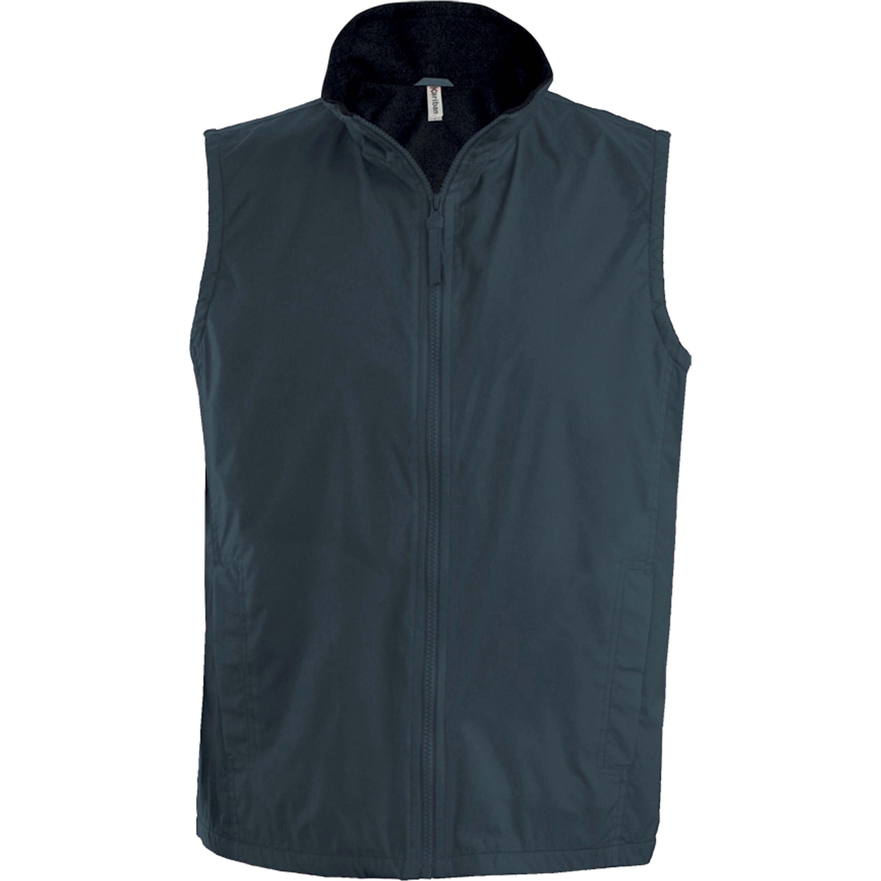 Kariban, Herren, Weste, weste doublé polaire, Grau, (3XL)